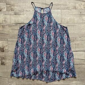 American Eagle Outfitters Paisley Retro Boho 70s 90s Indie Swing Dress Tunic L